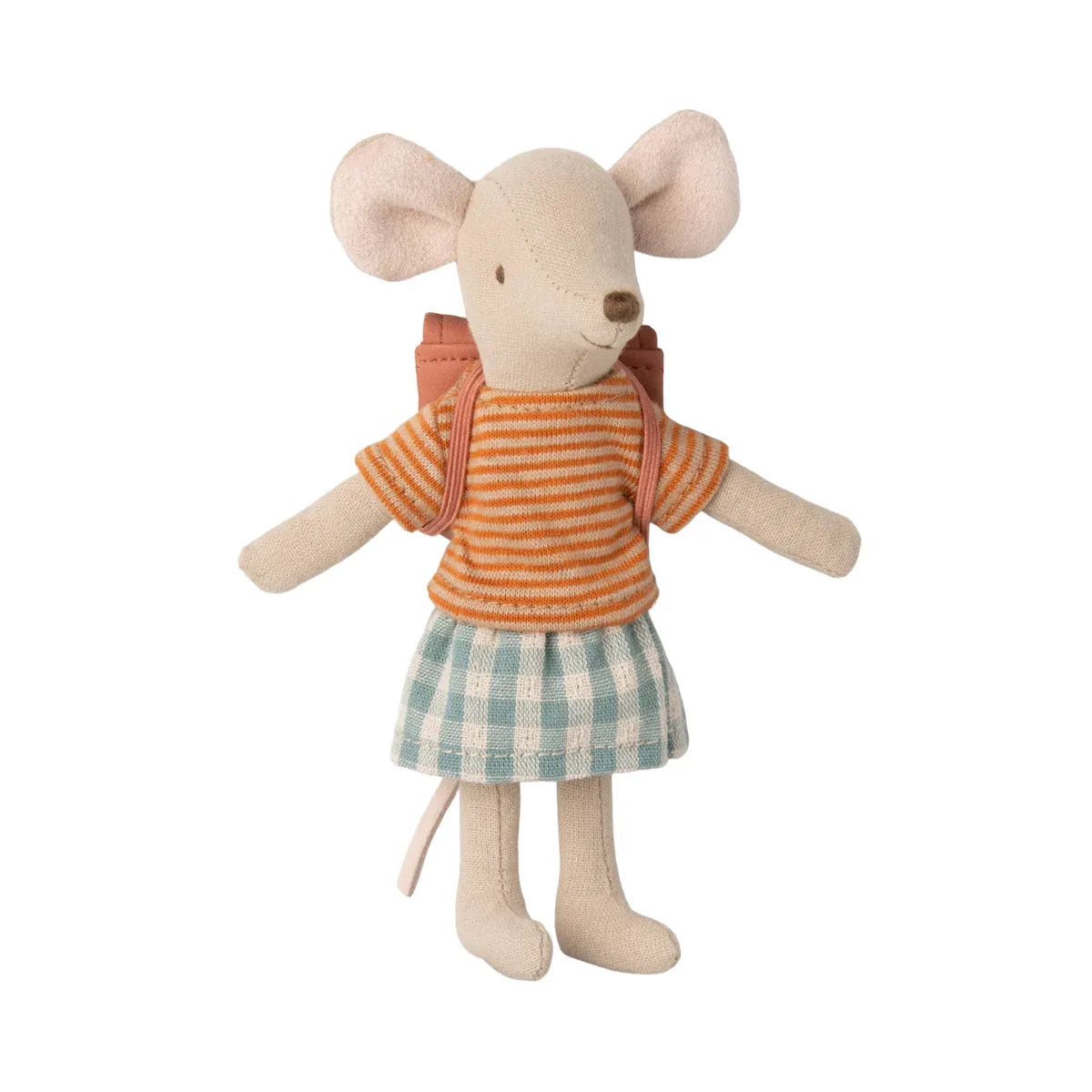 Tricycle Mouse - Big Sister - Old Rose w/Backpack