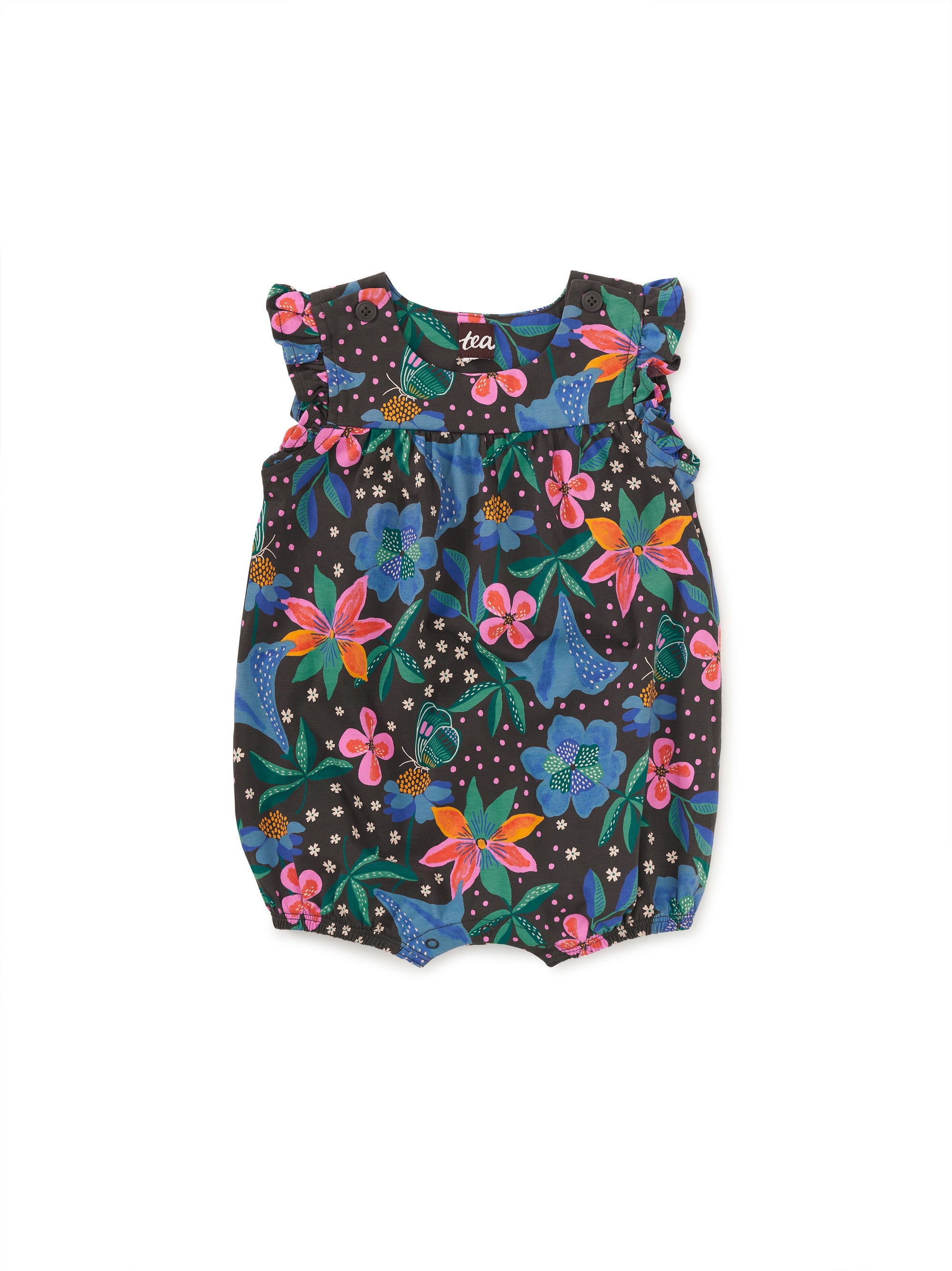 Flutter Baby Romper - Brazilian Painted Floral