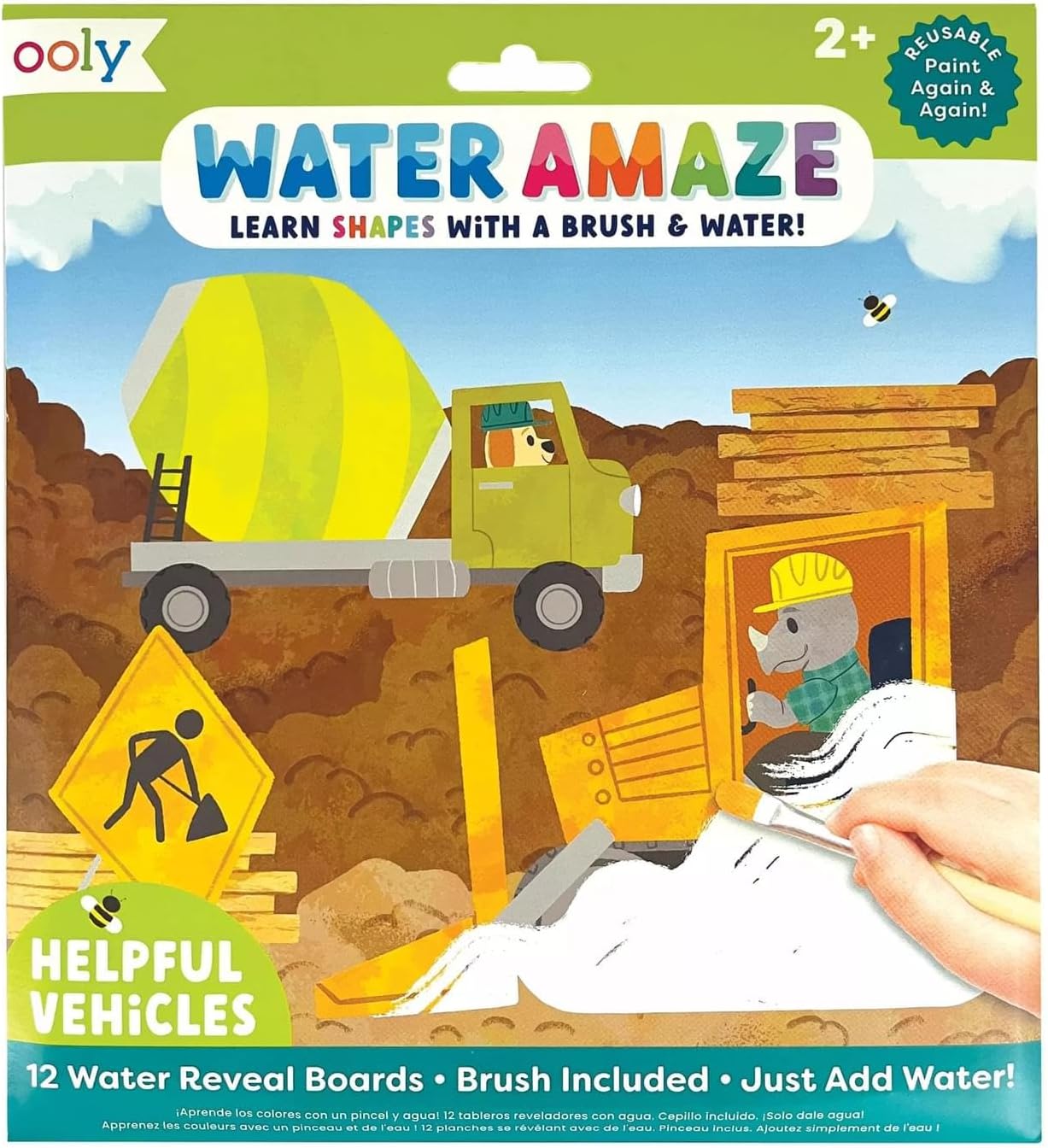 Water Amaze Water Reveal Boards - Helpful Vehicles