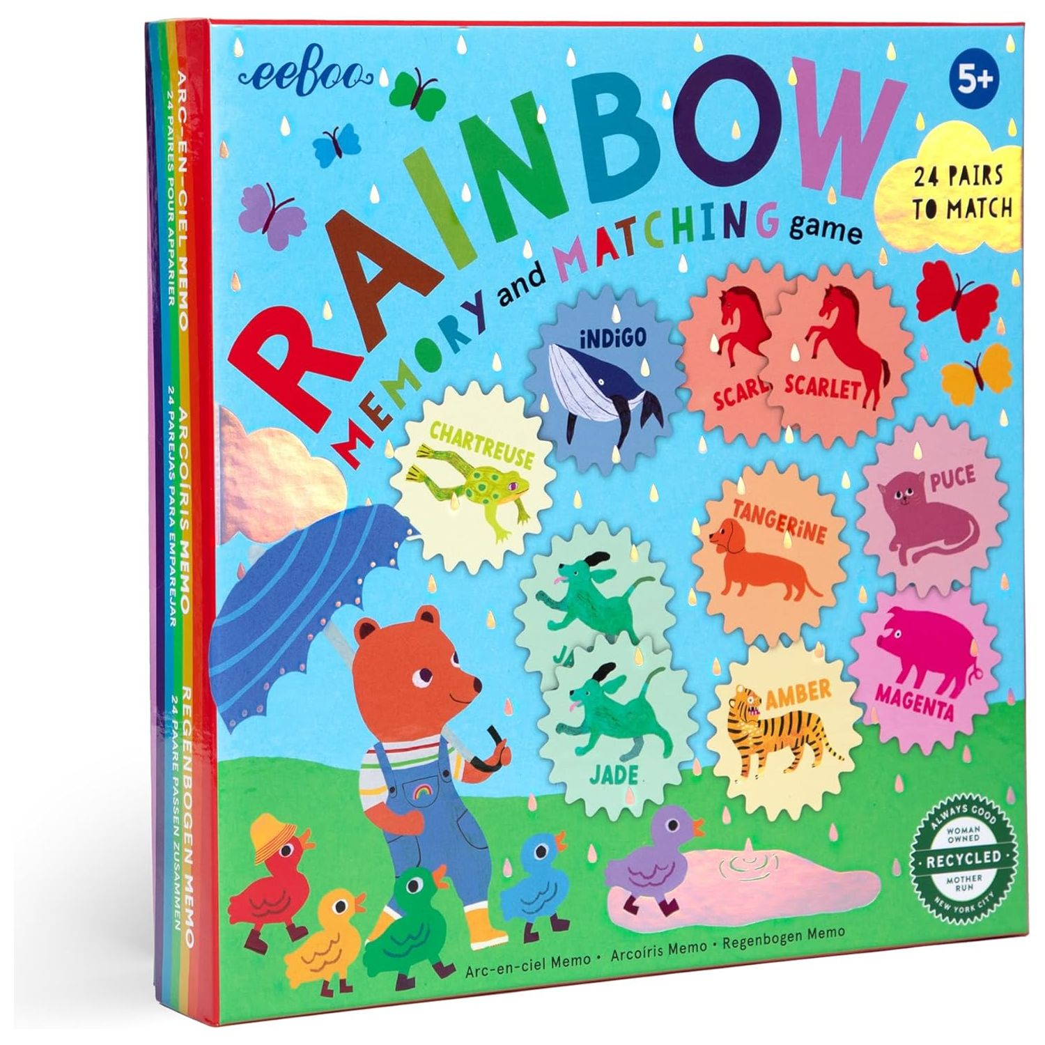 Rainbow Memory and Matching Game