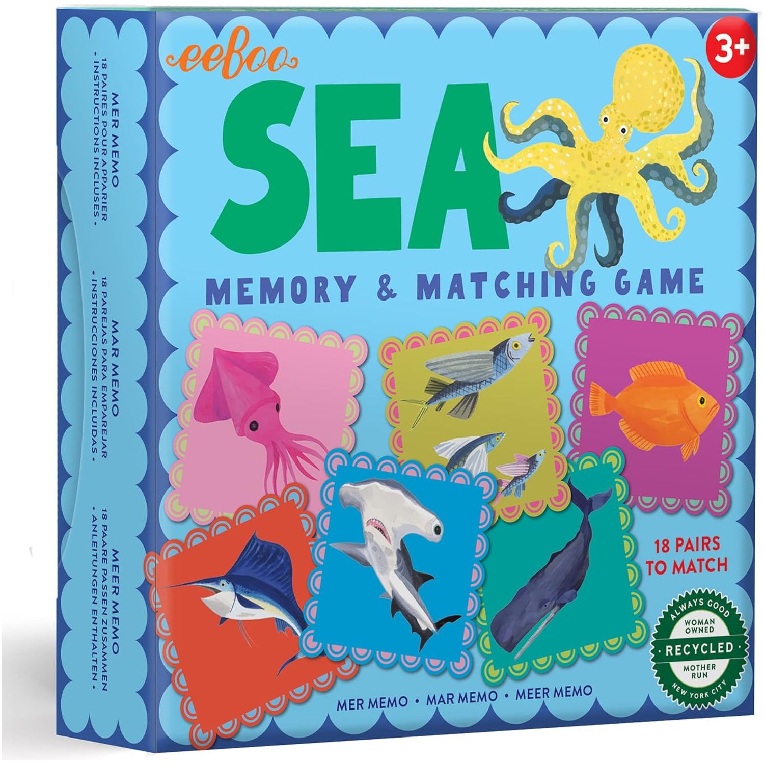 Little Square Memory & Matching Game - Sea