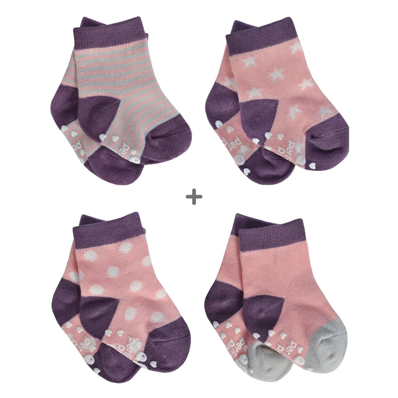 Baby Sock Set - Plum