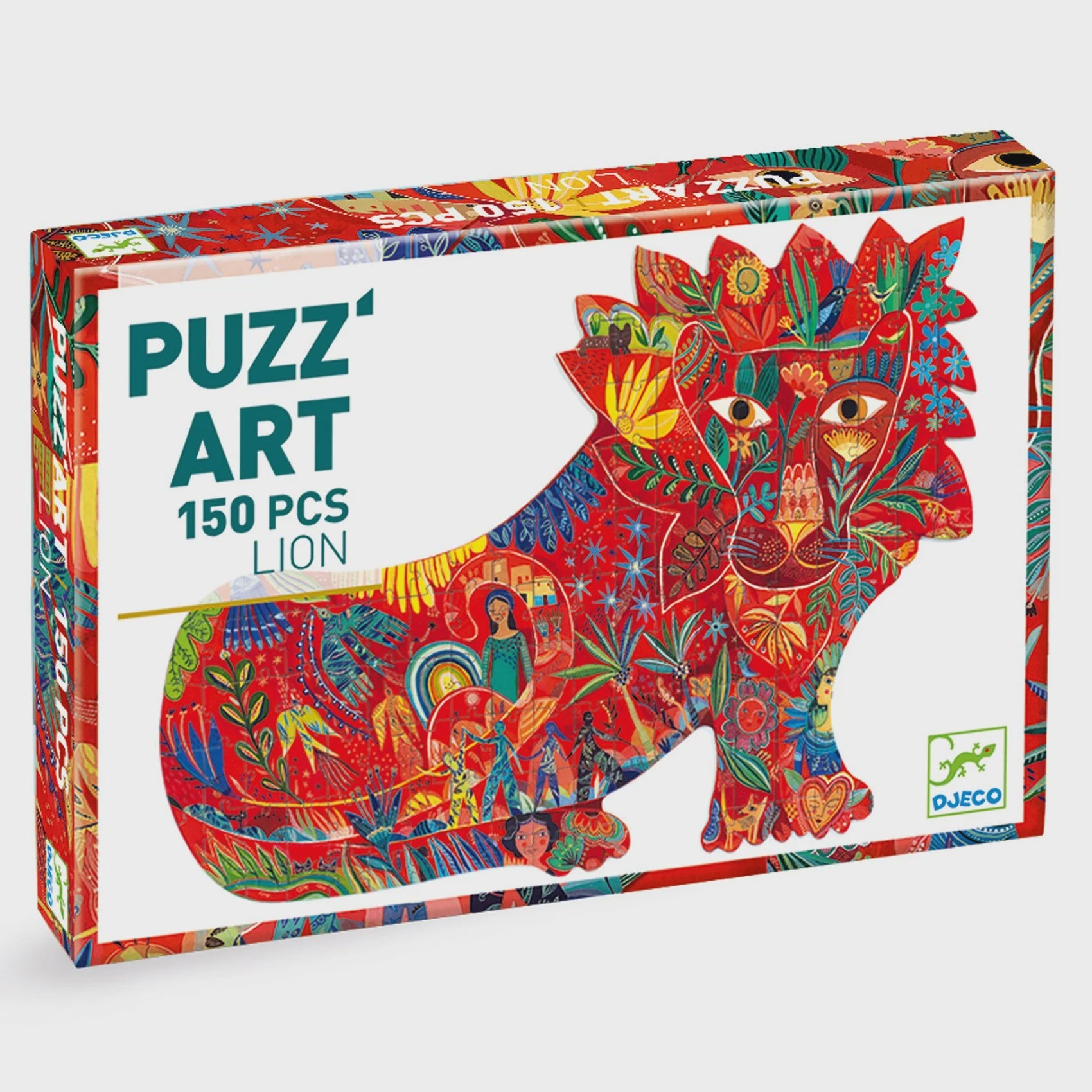 Lion 150 pc Puzz'Art Shaped Jigsaw Puzzle