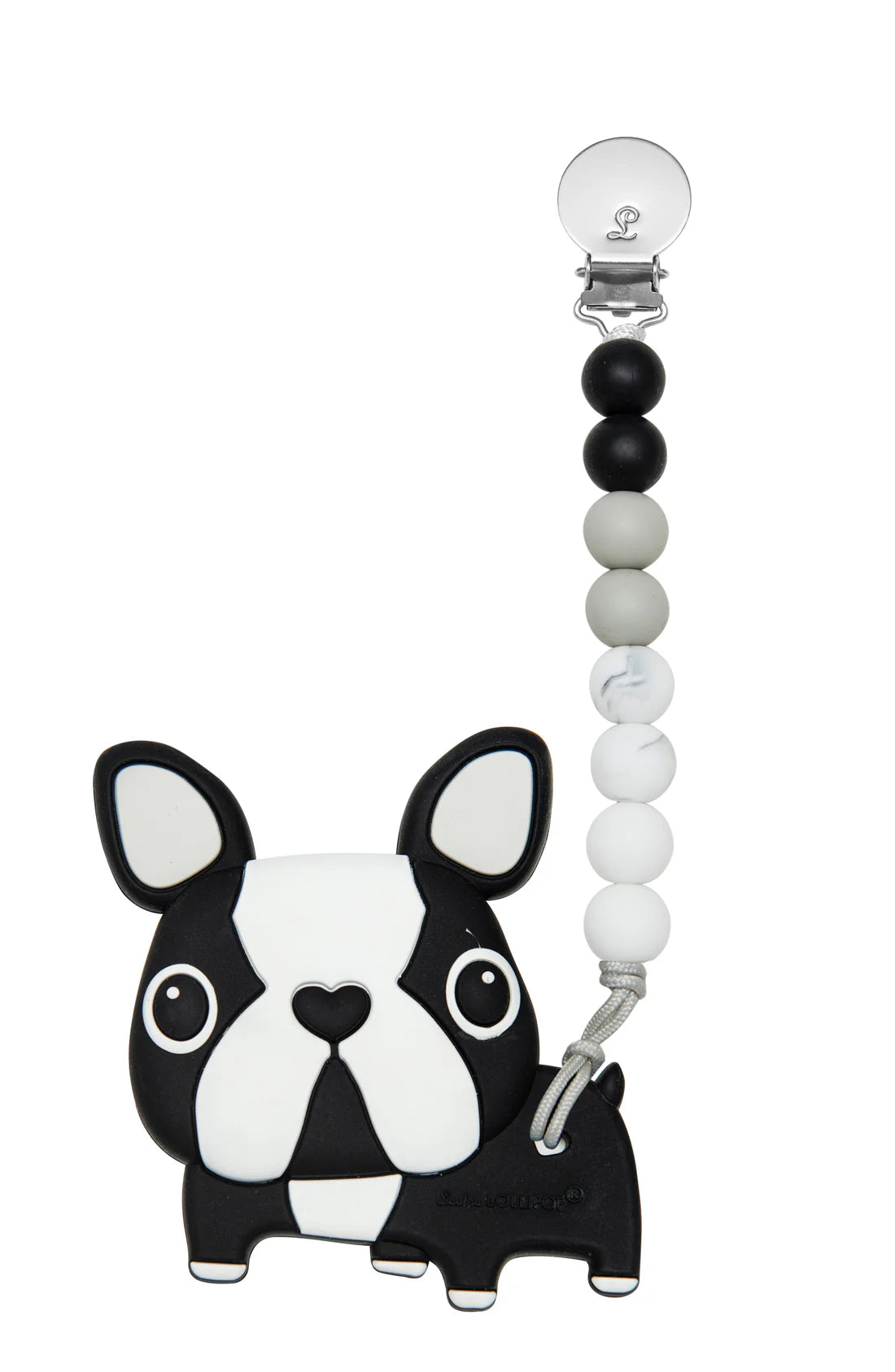 Silicone Teether GEM Set - Boston Terrier