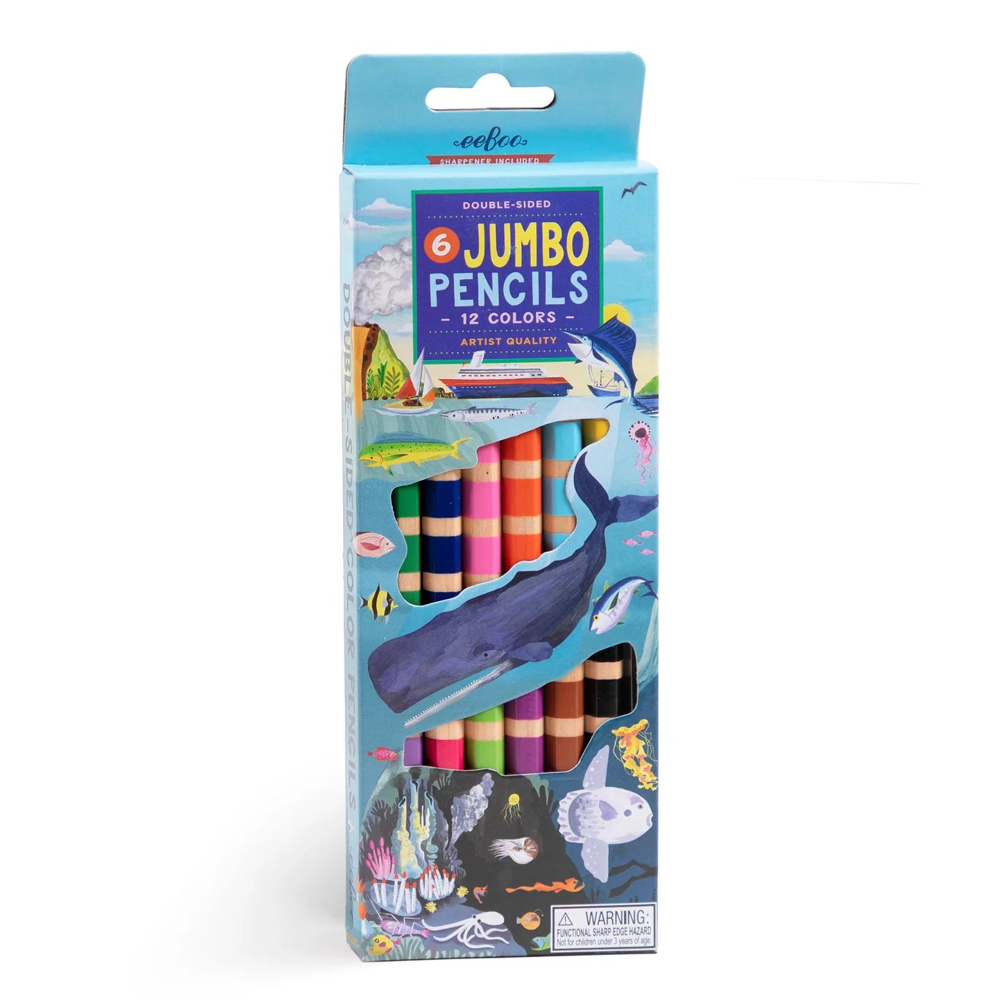 Jumbo Double Sided Colored Pencils - Under the Sea