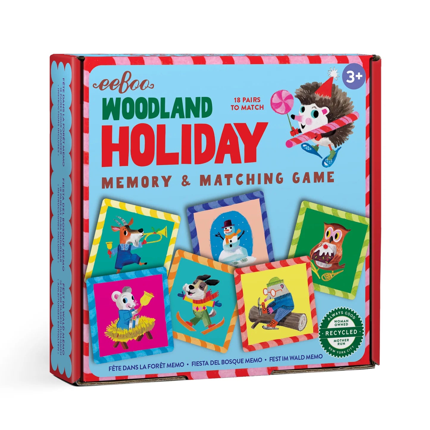 Little Square Memory & Matching Game - Woodland Holiday