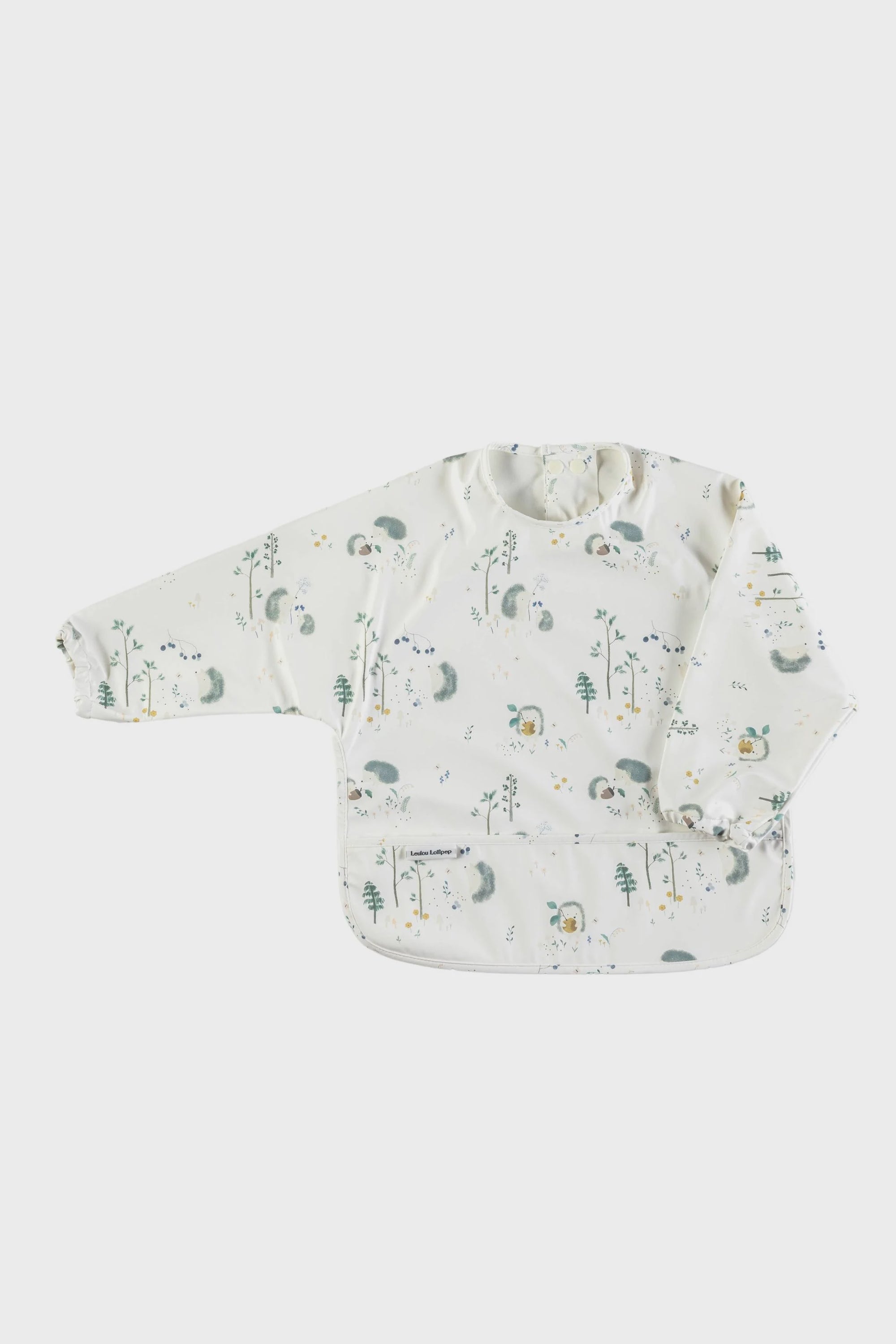 Long Sleeve Bib - Hedgehogs