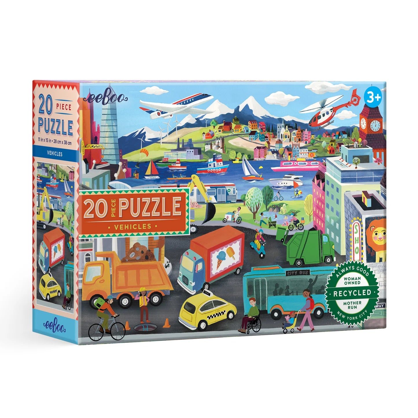 20 Piece Big Puzzle - Vehicles