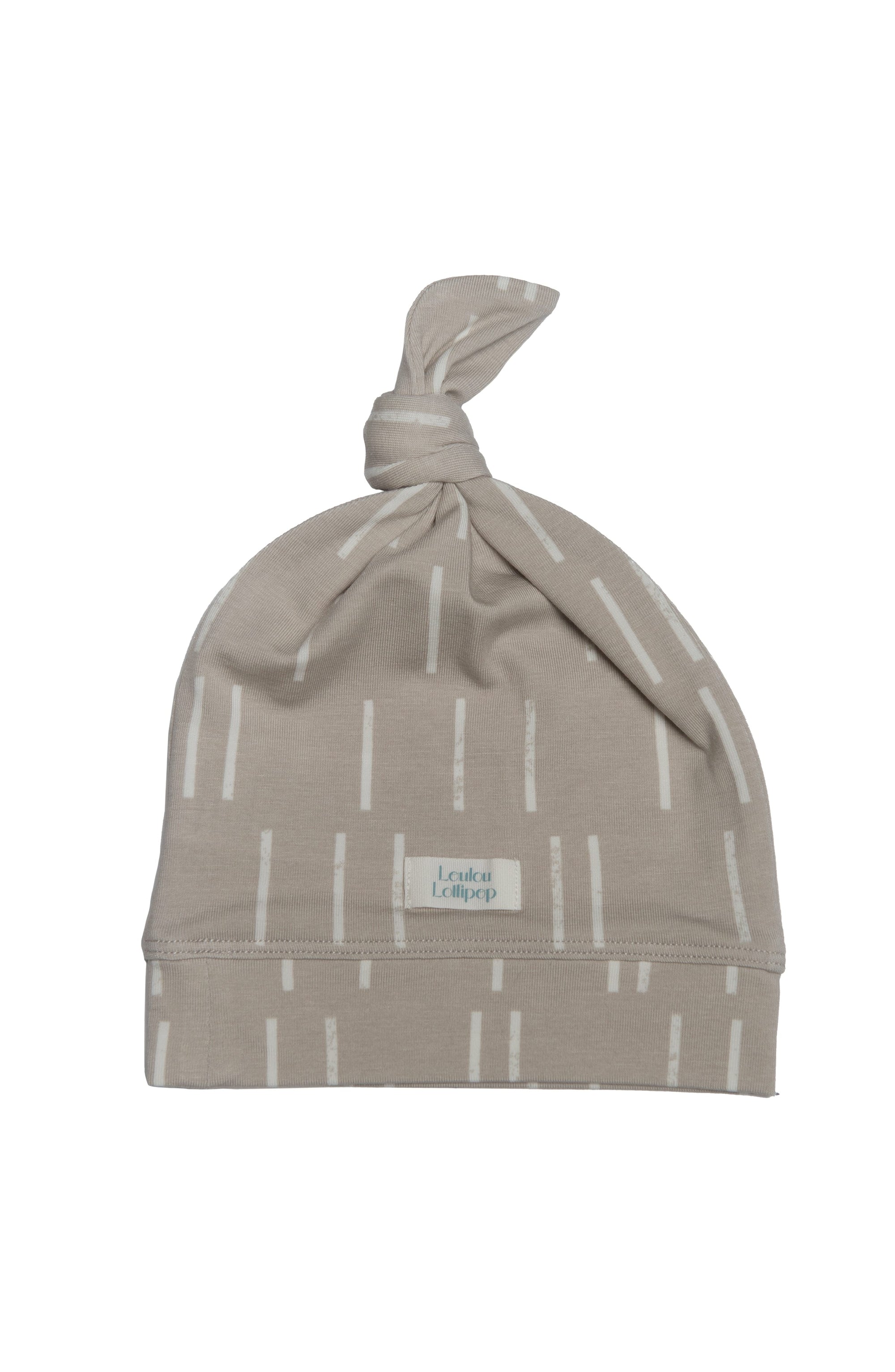 Top Knot Hat - Grey Dash