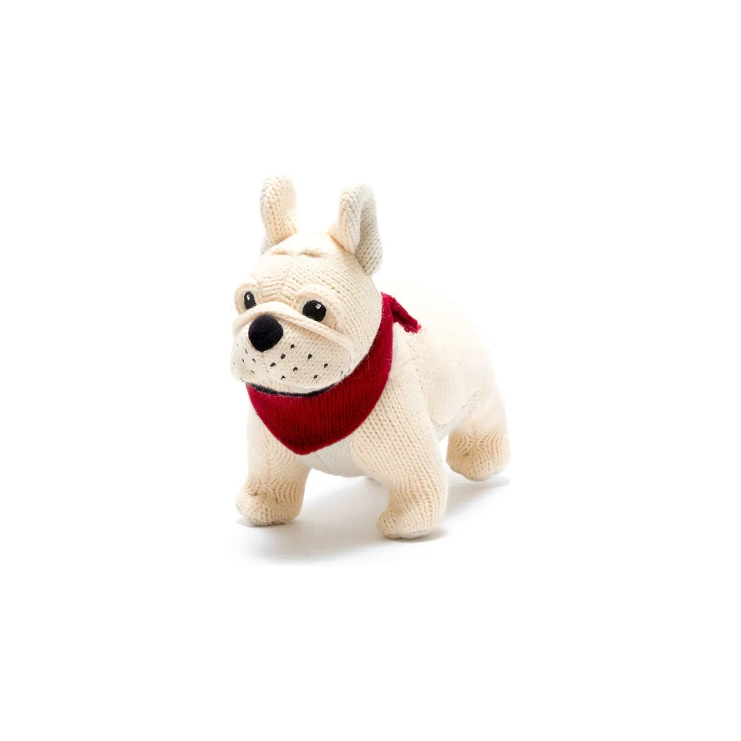 Knitted French Bulldog Plush Toy