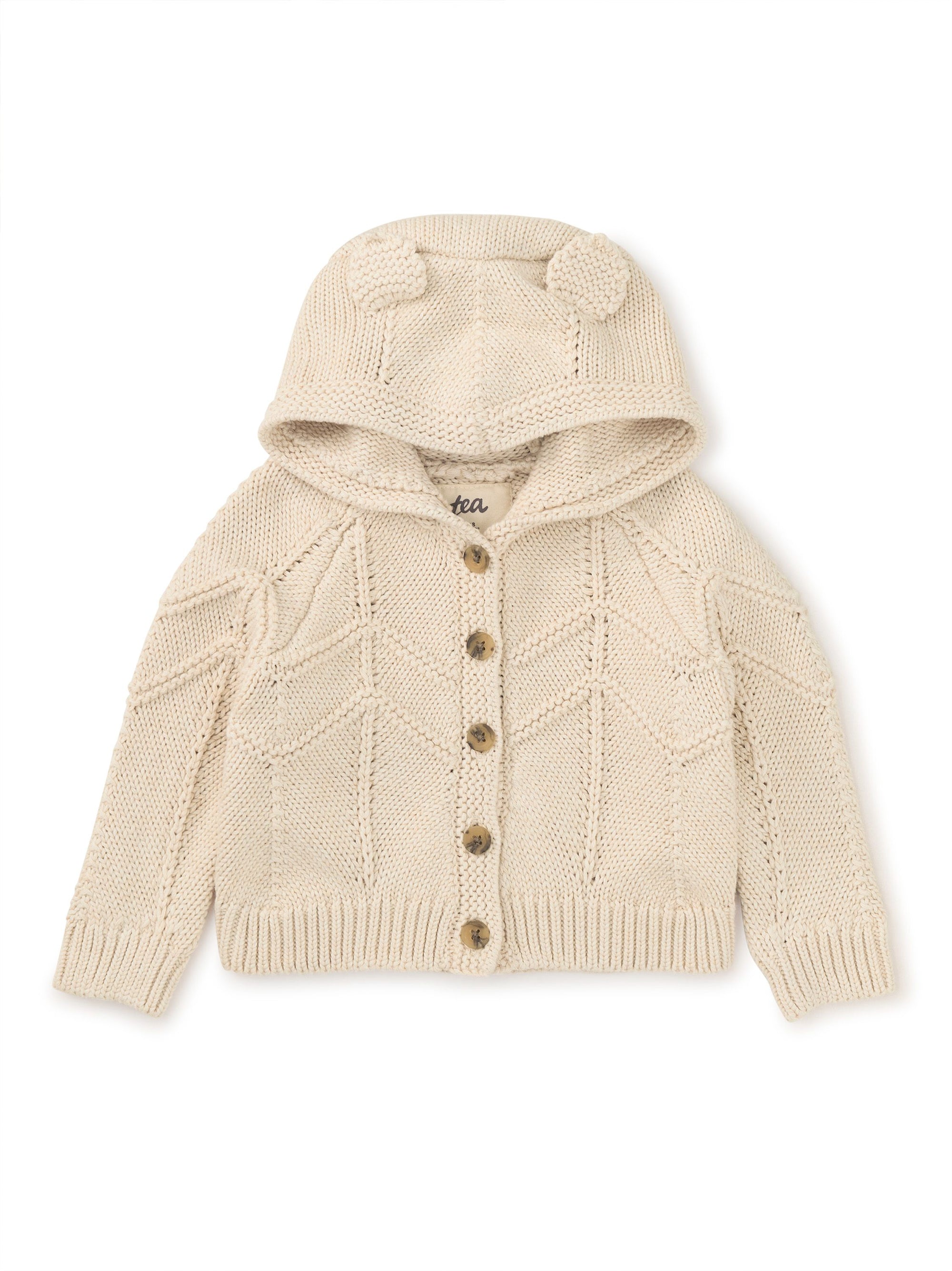 Creature Comfort Baby Hooded Sweater - Oatmeal