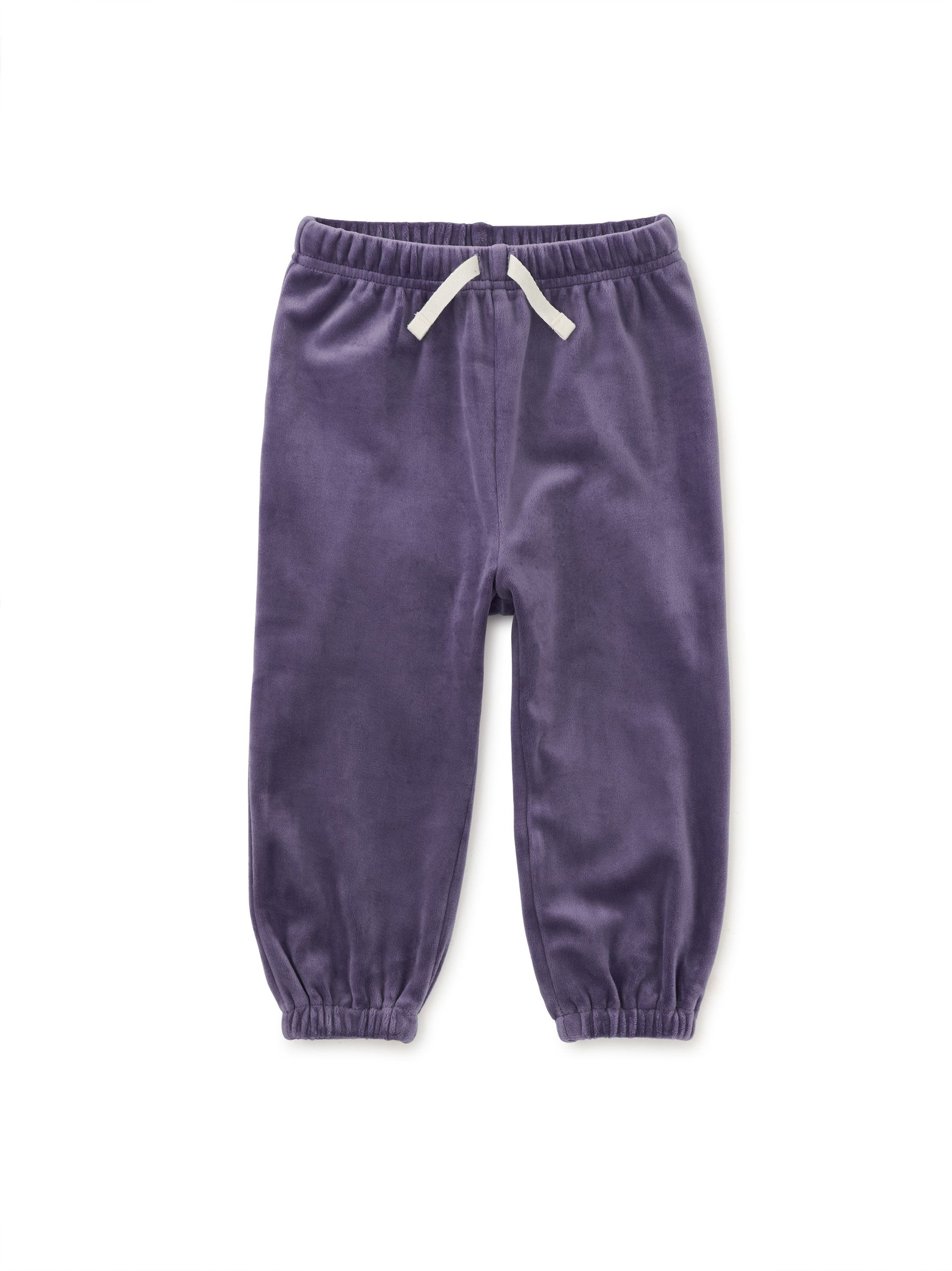 Easy Fit Velour Baby Joggers - Shadow