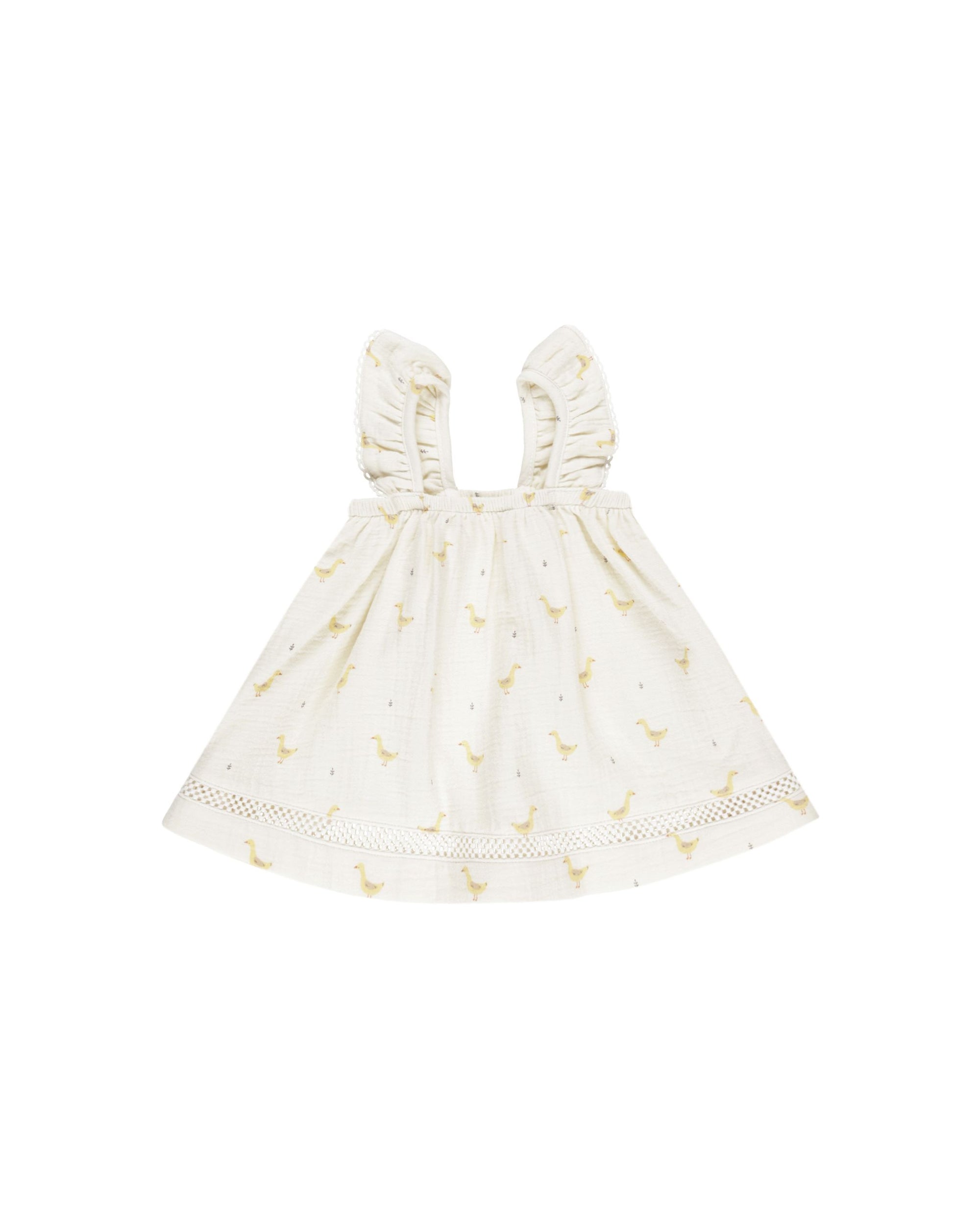 Ruffle Tank Dress - Geese