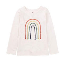 Embroidered Rainbow Tee