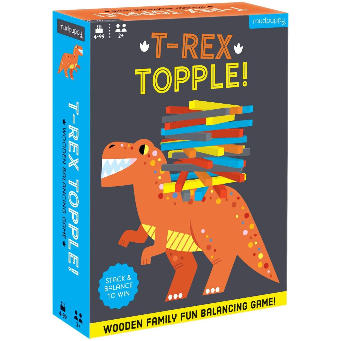 T-Rex Topple! Wooden Balancing Game